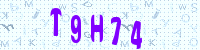 Blue Captcha Image